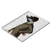 Badger The Rider Portrait Notitieboek (Linkerzijde)