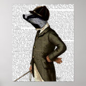 Badger The Rider Portrait Poster (Voorkant)