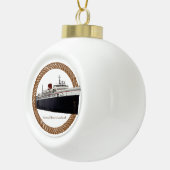 Badger touw National Historic Landmark Keramische Bal Ornament (Rechts)