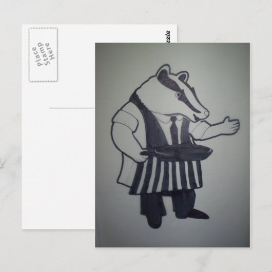 Badger uit Wind in de Wilgen Briefkaart (Voorkant / Achterkant)