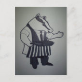 Badger uit Wind in de Wilgen Briefkaart (Voorkant)