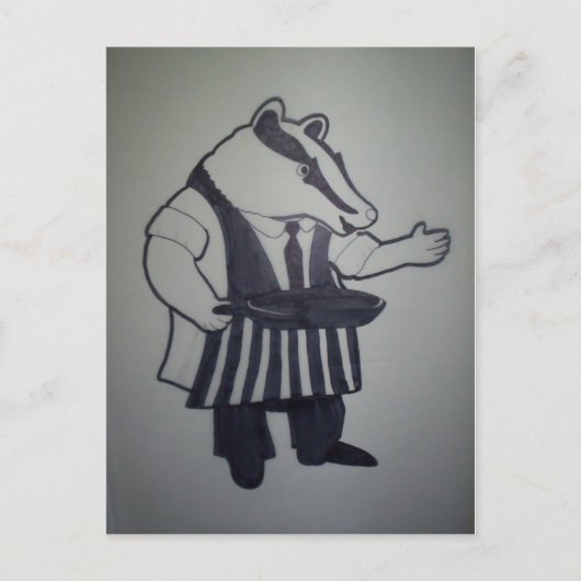 Badger uit Wind in de Wilgen Briefkaart (Voorkant)