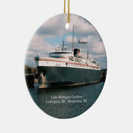 Badger-versiering Keramisch Ornament (Rechts)