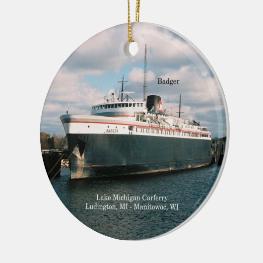 Badger-versiering Keramisch Ornament (Links)