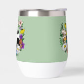 Badger wilde bloemen champignons groen (Links)