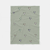 Badger Woodland Creature Fleece Deken (Voorkant)