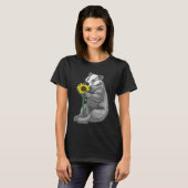 Badger Zonnebloem Bloem T-shirt (Voorkant volledig)