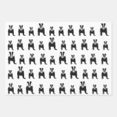 Badgers die papierbladen overvullen inpakpapier vel (Voorkant 2)