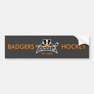 Badgers Hockey Logo Bumpersticker