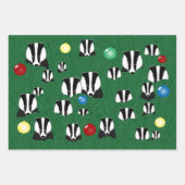 Badgers Holiday Wrapping Paper Sheets (Voorkant 2)