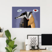 Badgers in Love Poster (Thuiskantoor)