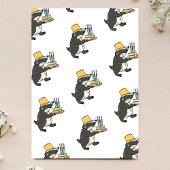 Badgers op de fiets derde verjaardag partij kaart