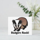Badgers Rock. Briefkaart (Staand voorkant)