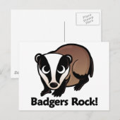 Badgers Rock. Briefkaart (Voorkant / Achterkant)