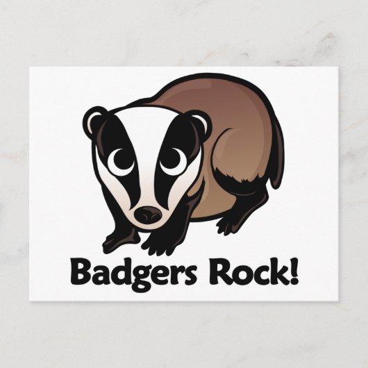 Badgers Rock. Briefkaart (Voorkant)