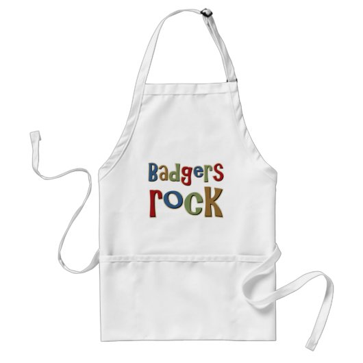 Badgers Rock Standaard Schort (Voorkant)