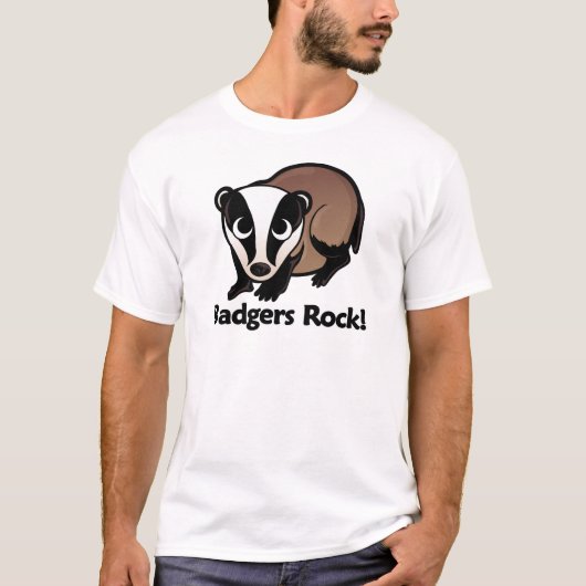 Badgers Rock. T-shirt (Voorkant)