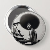 badges afrro  ronde button 4,0 cm (Voorkant /achterkant)