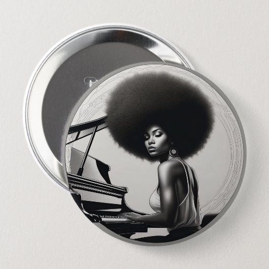 badges afrro  ronde button 4,0 cm (Voorkant /achterkant)