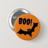 Badges - Boo! Vleermuis Halloween Ronde Button 5,7 Cm (Voorkant /achterkant)