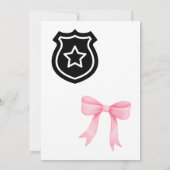 Badges of Bows Geslacht onthulling uitnodiging (Achterkant)
