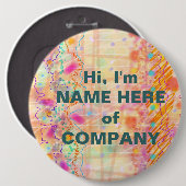 Badges, pennen - Gewoon perachy Ronde Button 6,0 Cm (Voorkant /achterkant)