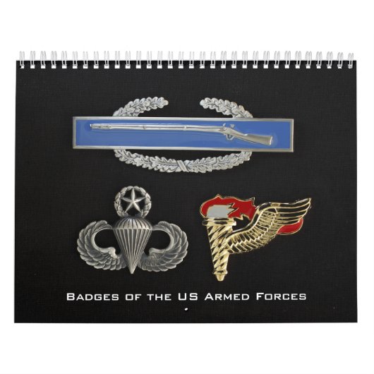 Badges van de Amerikaanse strijdkrachten Kalender (Hoes)