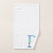 Badgeset met initiaal Letter P Monogram Bad Handdoek (Handdoek)