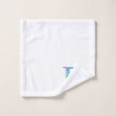 Badgeset met monogram Letter P Bad Handdoek (Wasdoekje)