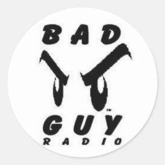 badguylogo ronde sticker