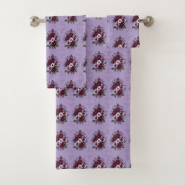 Badhanddoek Boeket Viooltjes Bad Handdoek