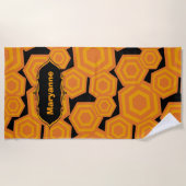 Badhanddoek met aanpasbare zeshoeken (Voorkant)