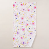 Badhanddoek met bloemen (Badhanddoek)