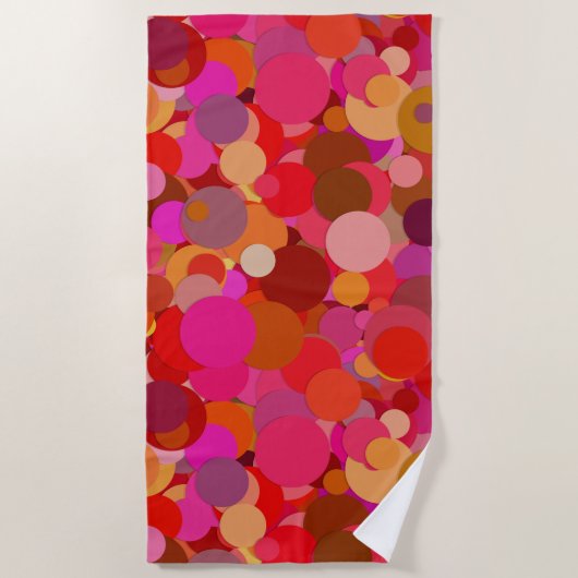 badhanddoek met rode stip (Voorkant)