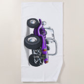 badhanddoek (paarse opening) (Voorkant)