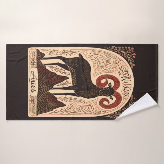 Badhanddoek Ram Hemelse Zodiac Art (Badhanddoek)