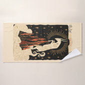 Badhanddoek Steenbok Celestial Zodiac Art (Badhanddoek)