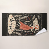 Badhanddoek Virgo Celestial Zodiac Art (Badhanddoek)