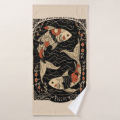 Badhanddoek Vissen Celestial Zodiac Art (Badhanddoek)