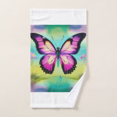 Badhanddoek vlinderontwerp bad handdoek (Handdoek)