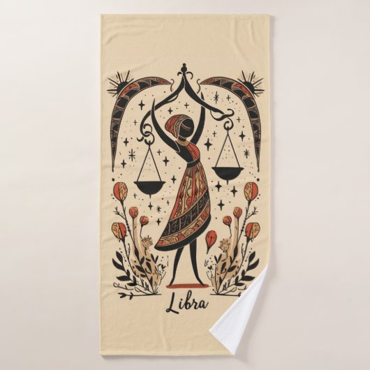 Badhanddoek Weegschaal Celestial Zodiac Art (Badhanddoek)