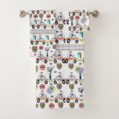 Badhanddoeken stellen politieauto's in bad handdoek (Insitu)