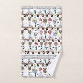 Badhanddoeken stellen politieauto's in bad handdoek (Handdoek)