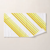 Badhanddoeken - tinten gele diagonale strepen bad handdoek (Handdoek)