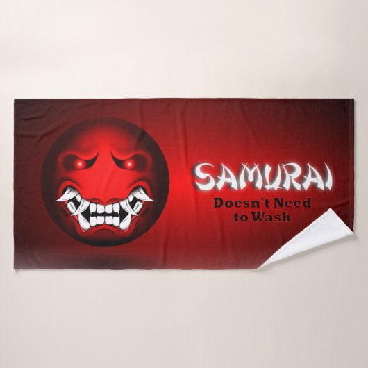 Badhanddoeken van Samuraïmoji Badhanddoek (Badhanddoek)