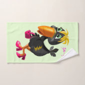 Badhanddoekenset met moderne vogel bad handdoek (Handdoek)