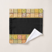 Badhanddoekenset met patrooncollage bad handdoek (Wasdoekje)