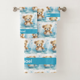 Badhanddoekenset voor jongensbaby's en peuters | A Bad Handdoek