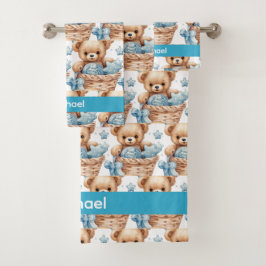 Badhanddoekenset voor jongensbaby's en peuters | A Bad Handdoek