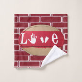 Badhanddoekensets Valentijnsdag Liefde Bad Handdoek (Wasdoekje)